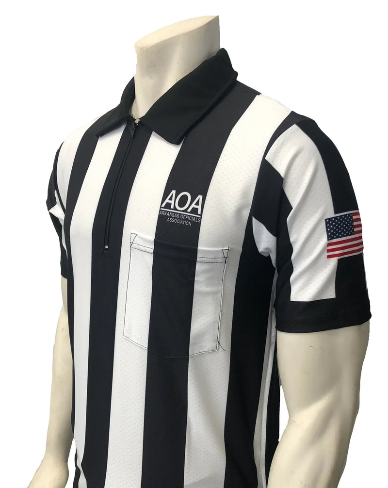 Arkansas (AOA) Smitty 2 1/4" Body Flex Football Referee Shirt