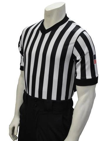 Smitty 1" Body Flex Basketball Referee Shirt with USA Flag