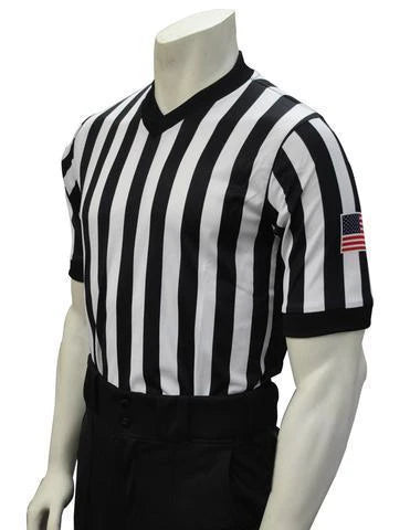 Smitty Body Flex Side Panel Referee Shirt with USA Flag