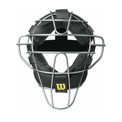 Wilson Dyna-Lite Titanium Umpire Mask - Black Synthetic Leather Pads