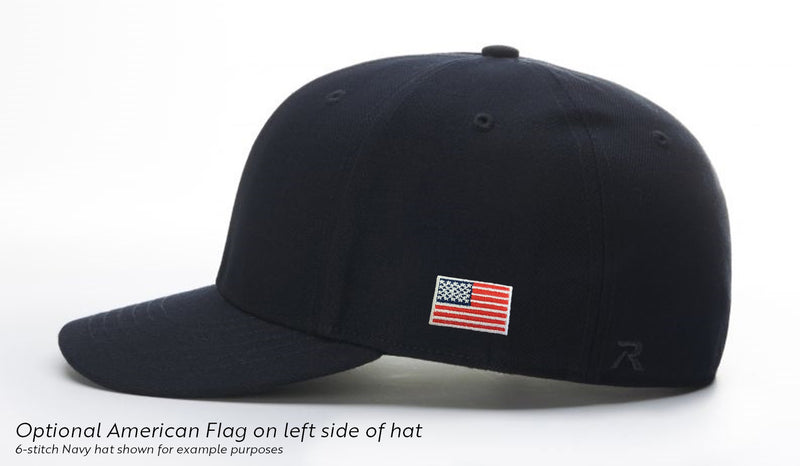 Richardson Black 6-Stitch Umpire Base Hat (Outlaw Umpires of Texas)