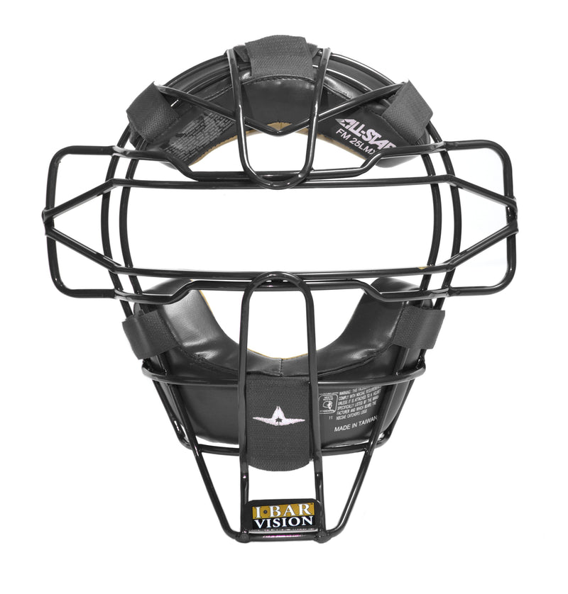 All-Star FM25 Black Umpire Mask - Black LMX Pads