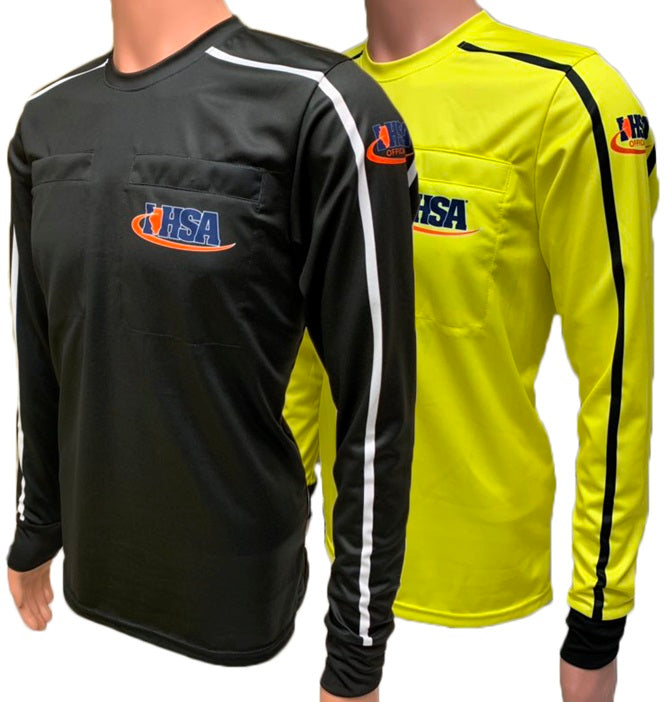 Davis IHSA AeroFLX Soccer Yellow Referee LS Shirt 2.0 (IHSA)