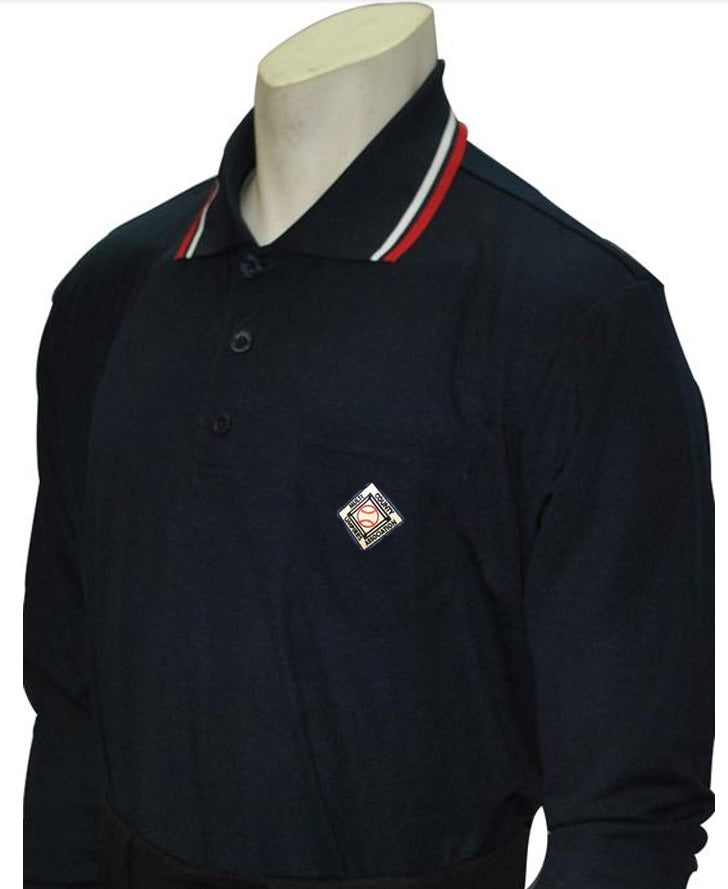 Smitty Body Flex Long Sleeve Navy Umpire Shirt (MCUA)