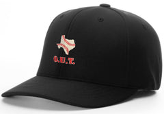 Richardson Black 8-Stitch Umpire Base Hat (Outlaw Umpires of Texas)