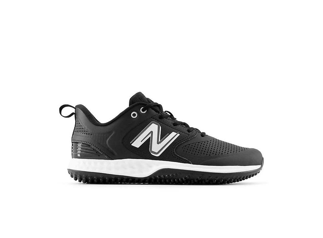 New Balance Men s Fresh Foam 3000 V6 Turf Trainer Baseball Shoes Black White Size 10