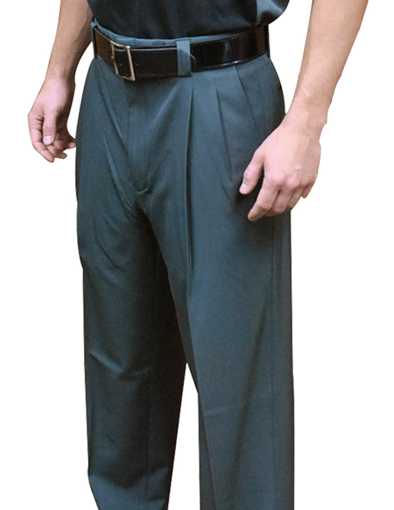 Smitty Poly-Spandex Charcoal Base Umpire Pants with Expander Waistband