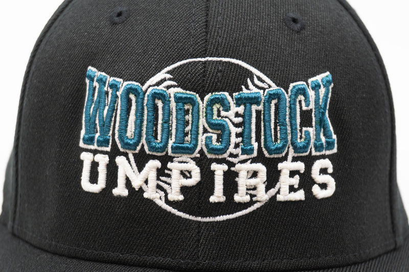 Richardson Black Umpire 4-Stitch Combo Hat (Woodstock)