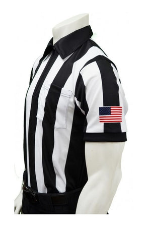 Smitty Official's Apparel Basketball Referee Shirt with American Flag