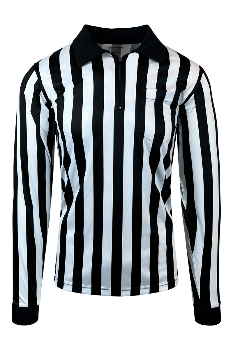 Davis 1" Stripe Performance Essentials Football Referee LS Shirt