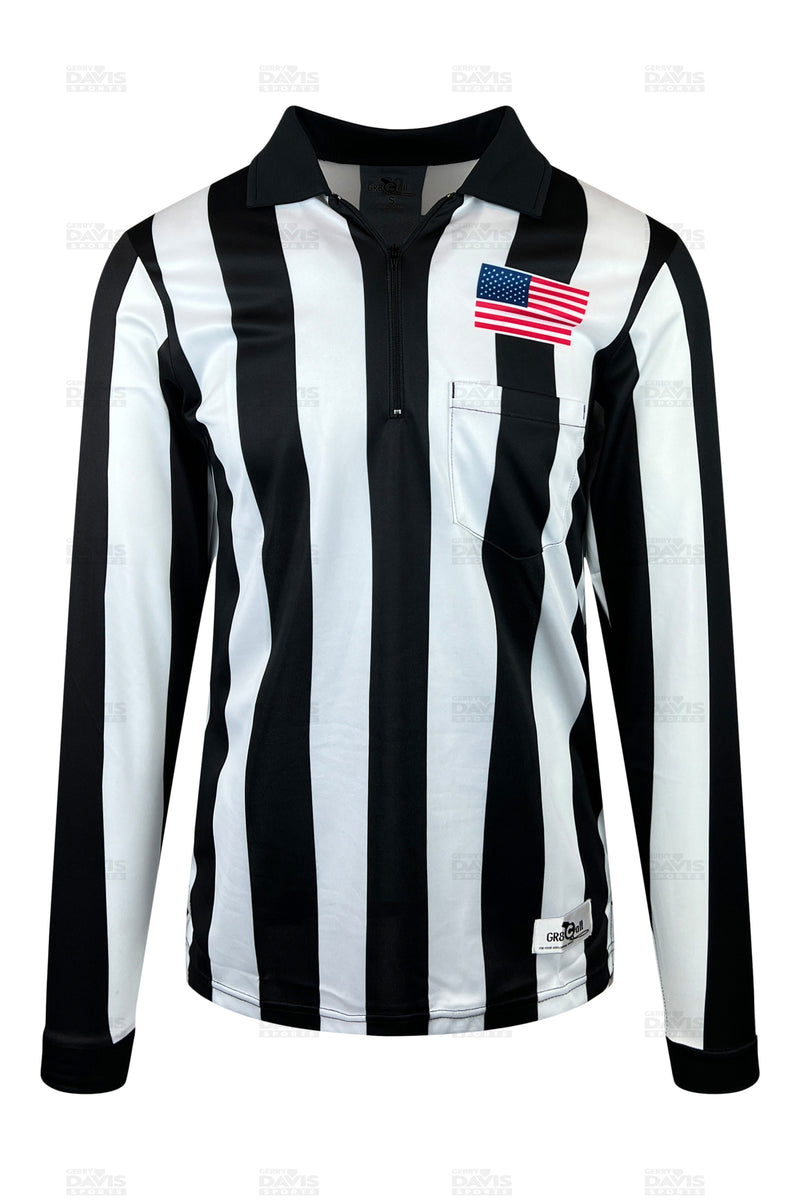 GR8 Call 2" Stripe CFO Ultra-Tech Football Referee LS Shirt