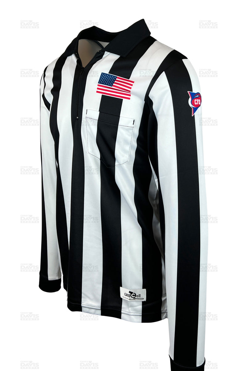 GR8 Call 2" Stripe CFO Ultra-Tech Football Referee LS Shirt