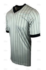 Smitty Elite Interlock Gray Pinstripe Referee Shirt