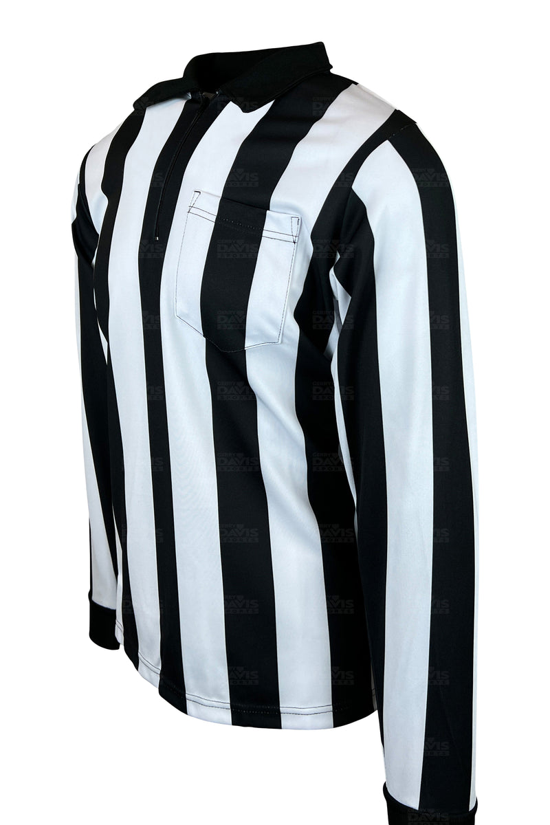 Smitty 2" Stripe Heavyweight Performance Football Referee LS Shirt