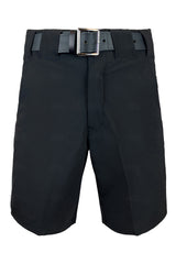 Smitty 4-Way Stretch Black Referee Shorts with White Stripe