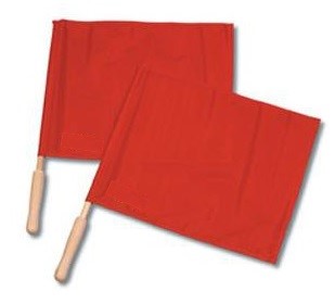 Red Volleyball Referee Flags