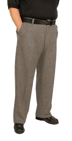 Combo Plate & Base-Heather Grey & Navy Polyester Umpire Flat Front Umpire  Pants - Get Official Products