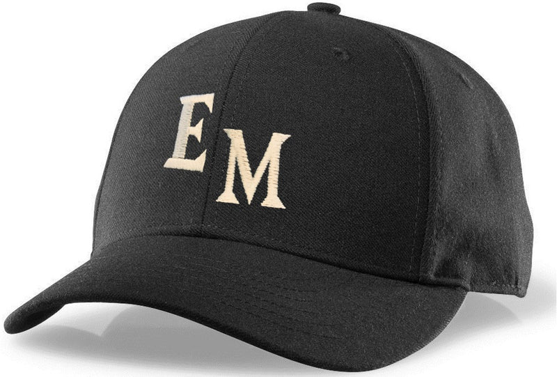 Richardson Black 6-Stitch Base Umpire Hat (EMBUA)