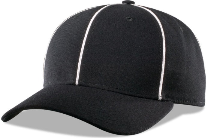 Richardson Fitted Black Referee Hat
