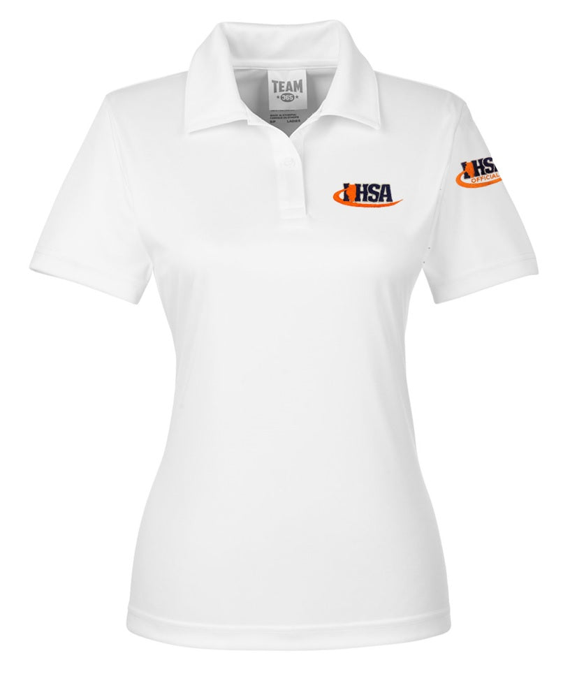 Women's White Moisture Wicking Referee Shirt (IHSA) Gerry Davis Sports