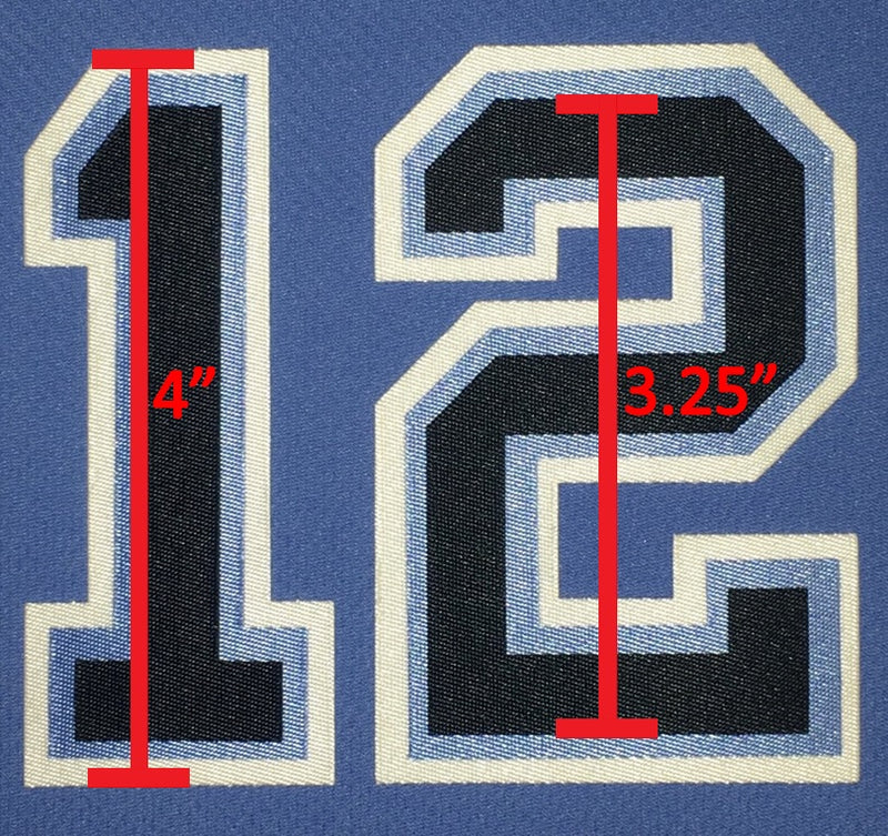 Loose Uniform Numbers Style 