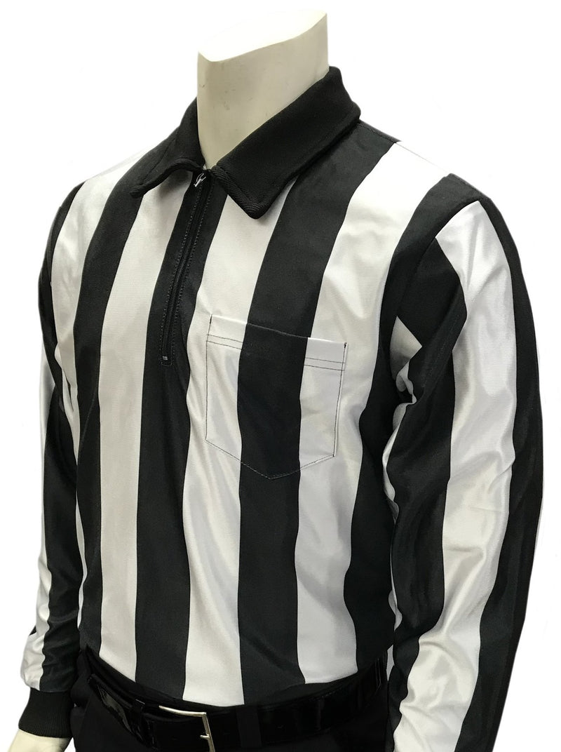 Smitty 2 1/4" Stripe Hybrid Water Resistant Referee LS Shirt/Jacket