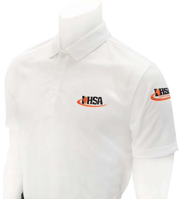 White Moisture Wicking Referee Shirt (IHSA)