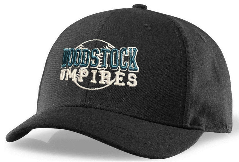 Richardson Black Umpire 4-Stitch Combo Hat (Woodstock)